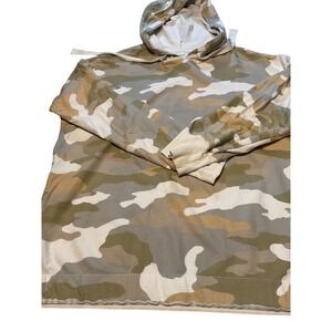 Aerie Camouflage Print Hoodie Long Sleeve Casual Pullover Sweatshirt M